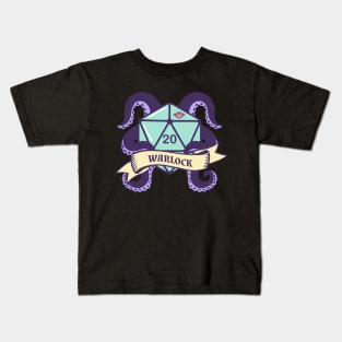 D&D Warlock D20 Kids T-Shirt